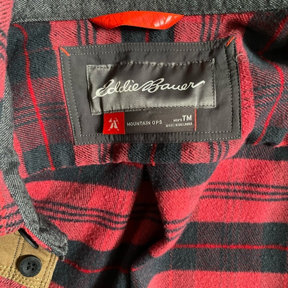 Eddie Bauer Chopper Sledge Flannel Work Shirt - Tall Medium - Picture 3 of 5